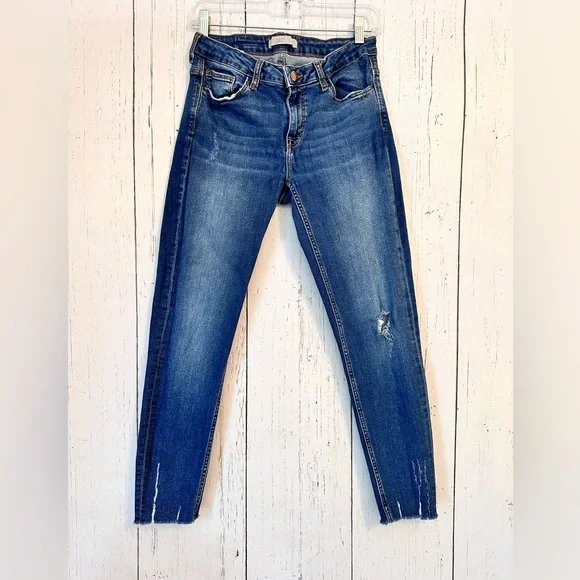 Jeans Zara Women’s Basic Denim Rag  Bone  Stretchy.Size 6 - Picture 7 of 14